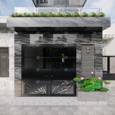 Đá ốp mặt tiền BLACK WOOD