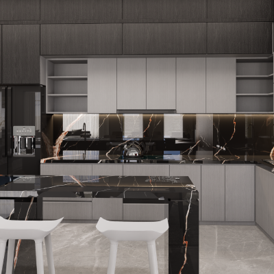 Đá ốp bếp SKYSCRAPER BLACK GOLD