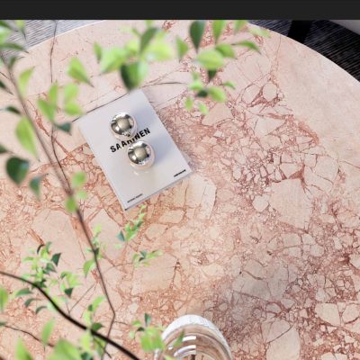 Cận cảnh vân đá tự nhiên độc bản của đá Bvlgari Pink