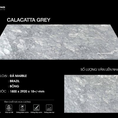 Đá Marble Calacatta Grey New nhập khẩu Brazil nguyên tấm