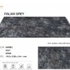 Mẫu đá Marble Italian Grey tự nhiên màu xám đậm với hệ vân mây loang sang trọng.