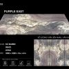 Đá Marble Purple East nhập khẩu Brazil màu tím khói vân đối xứng sang trọng.