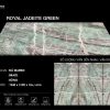Mẫu đá Marble Royal Jadeite Green nhập khẩu Brazil với vân xanh ngọc bích sang trọng, bề mặt bóng cao cấp dùng cho trang trí nội thất.