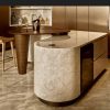 CARRARA WHITE - Đá Marble cao cấp sử dụng làm đảo bếp.