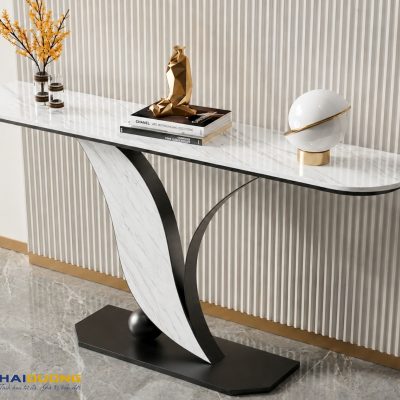 Mặt Bàn Console Bằng Đá VOLAKAS WHITE