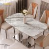 Mặt Bàn Ăn Bằng Đá Marble Volakas Vân Đậm