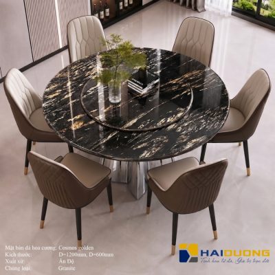Mặt Bàn Ăn 2 Tầng Bằng Đá Granite COSMOS GOLDEN
