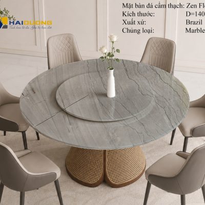 Mặt Bàn Ăn 2 Tầng Bằng Đá Marble ZEN FLOW