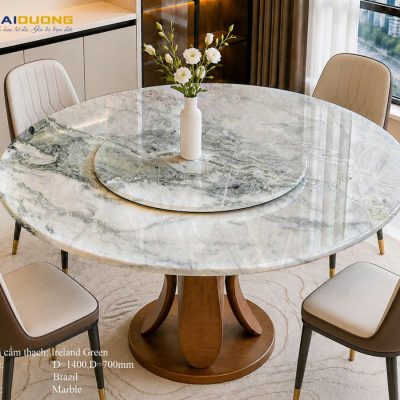 Mặt Bàn Ăn 2 Tầng Bằng Đá Marble IRELAND GREEN