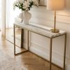 Mặt Bàn Console Bằng Đá Marble Palis Sandro White