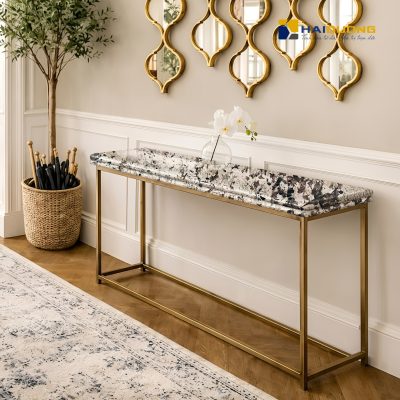 Mặt Bàn Console Phào Chỉ Bằng Đá Marble Pandora