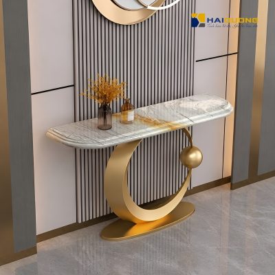 Mặt Bàn Console Phào Chỉ Bằng Đá Marble Zen Flow