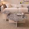 Mặt Bàn Sofa Tròn Tiffery Grey