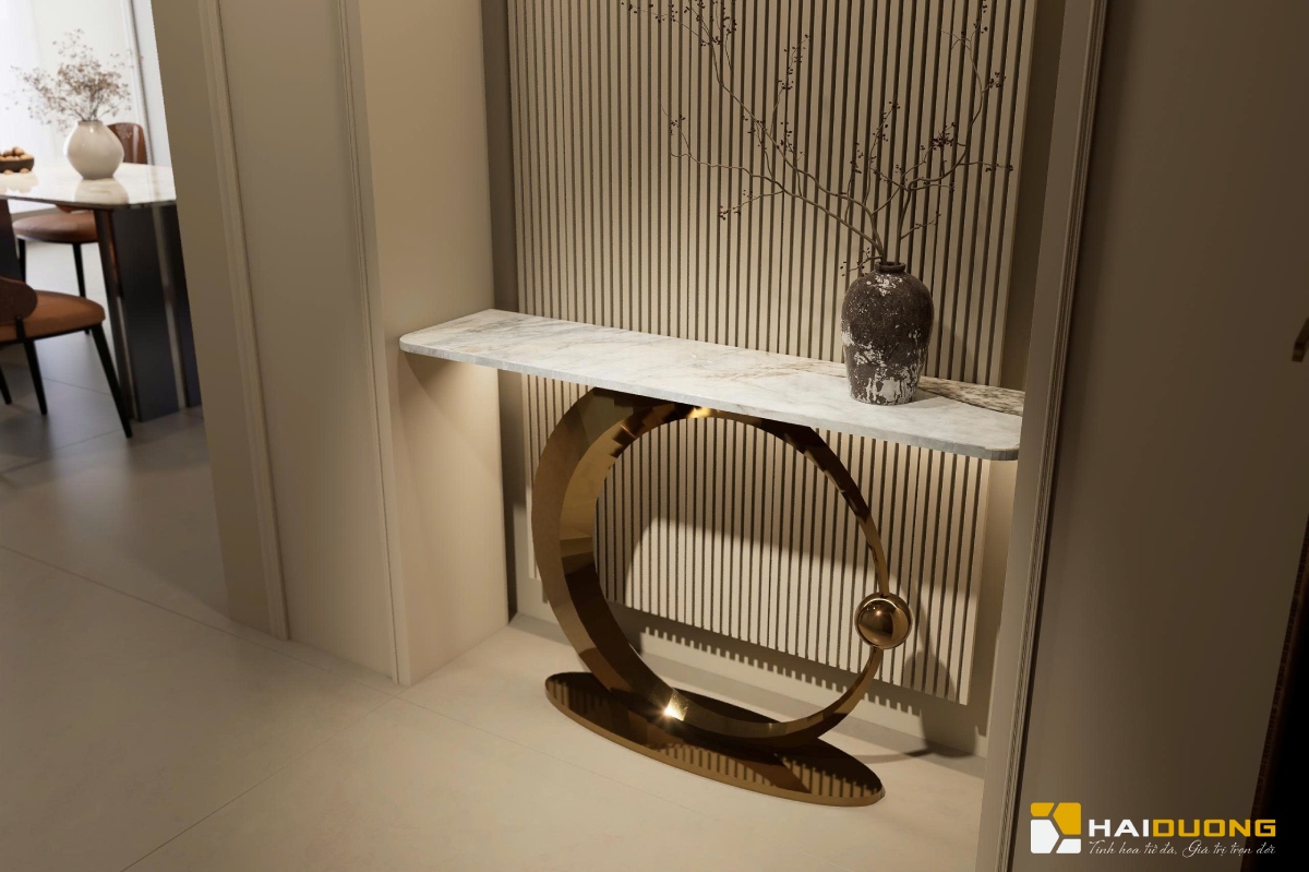 Bàn console tự nhiên với kích thước tự chọn.